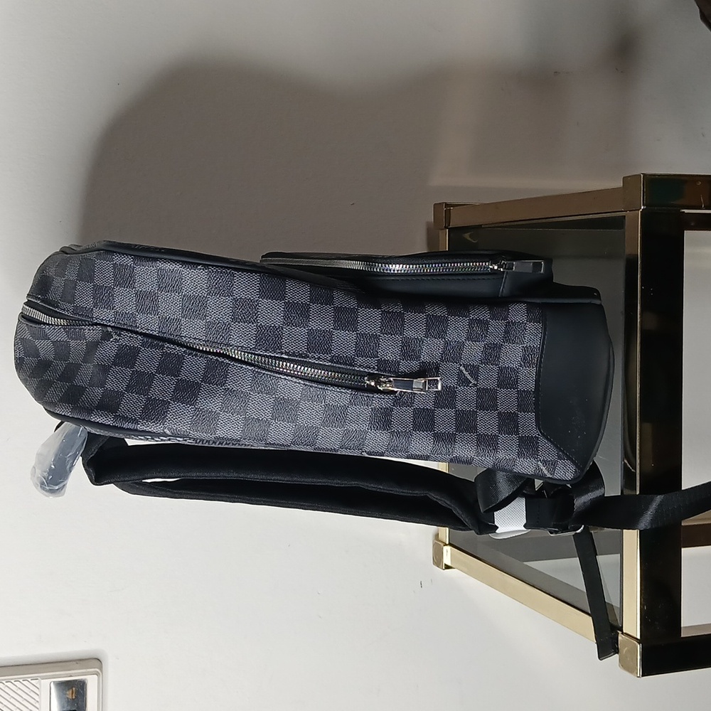 Nwot Journeyman Checker Print Canvas Backpack - image 4